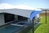 Shadecloth Sails Overlapping